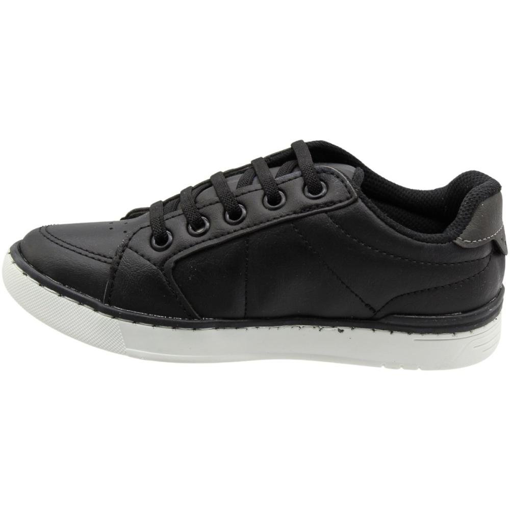 Sapatênis Infantil Sound Confortável Cadarço Elástico Menino Preto 2