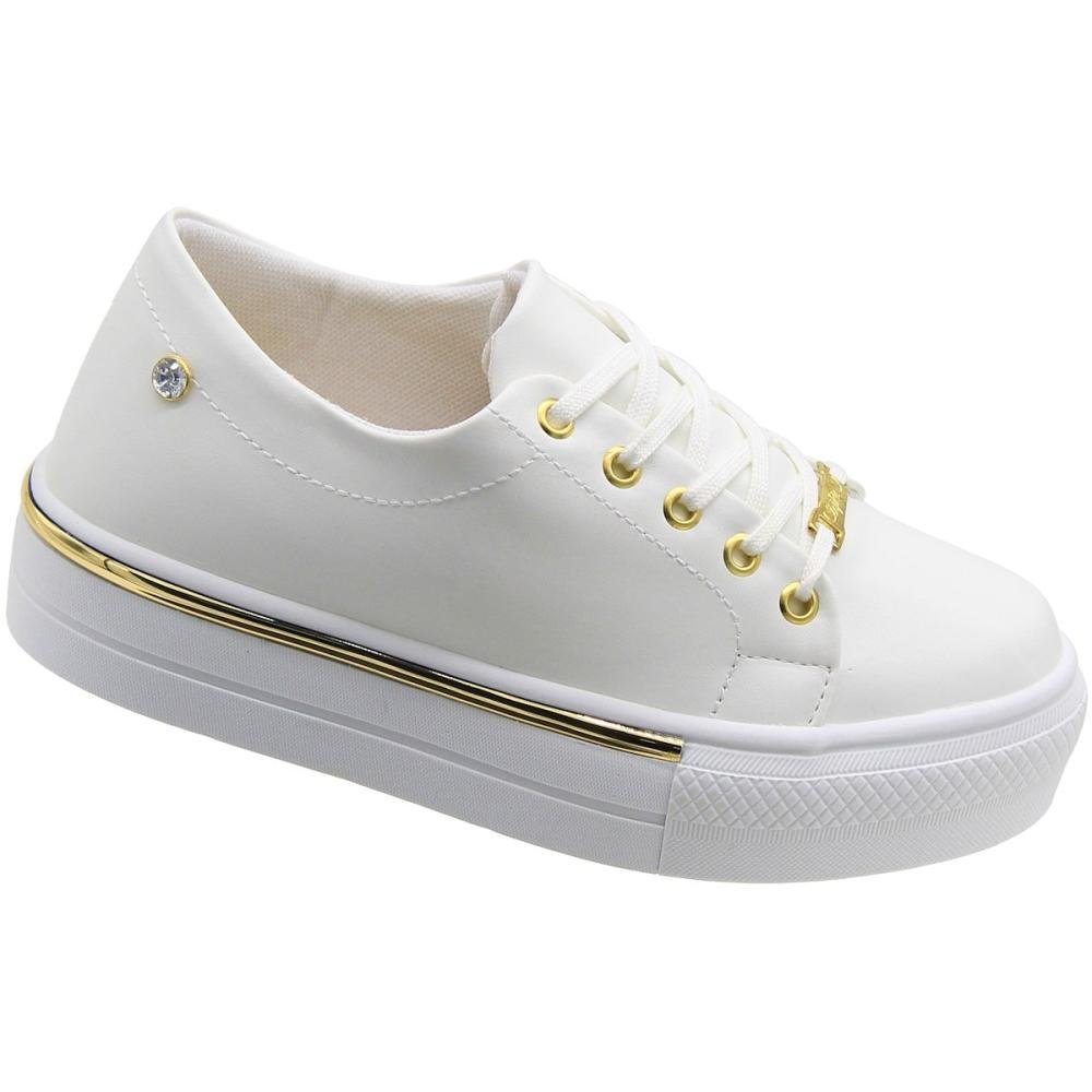 Tênis Casual Plataforma Sophia Almeida Aplique Elegante Feminino 