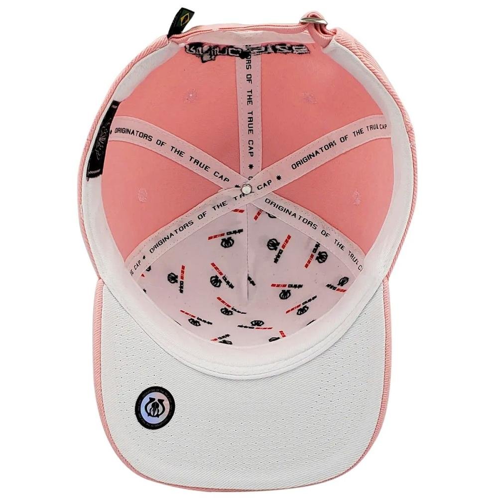 Boné Aba Curva Trucker Rhino Size Boss Unissex Rosa 2