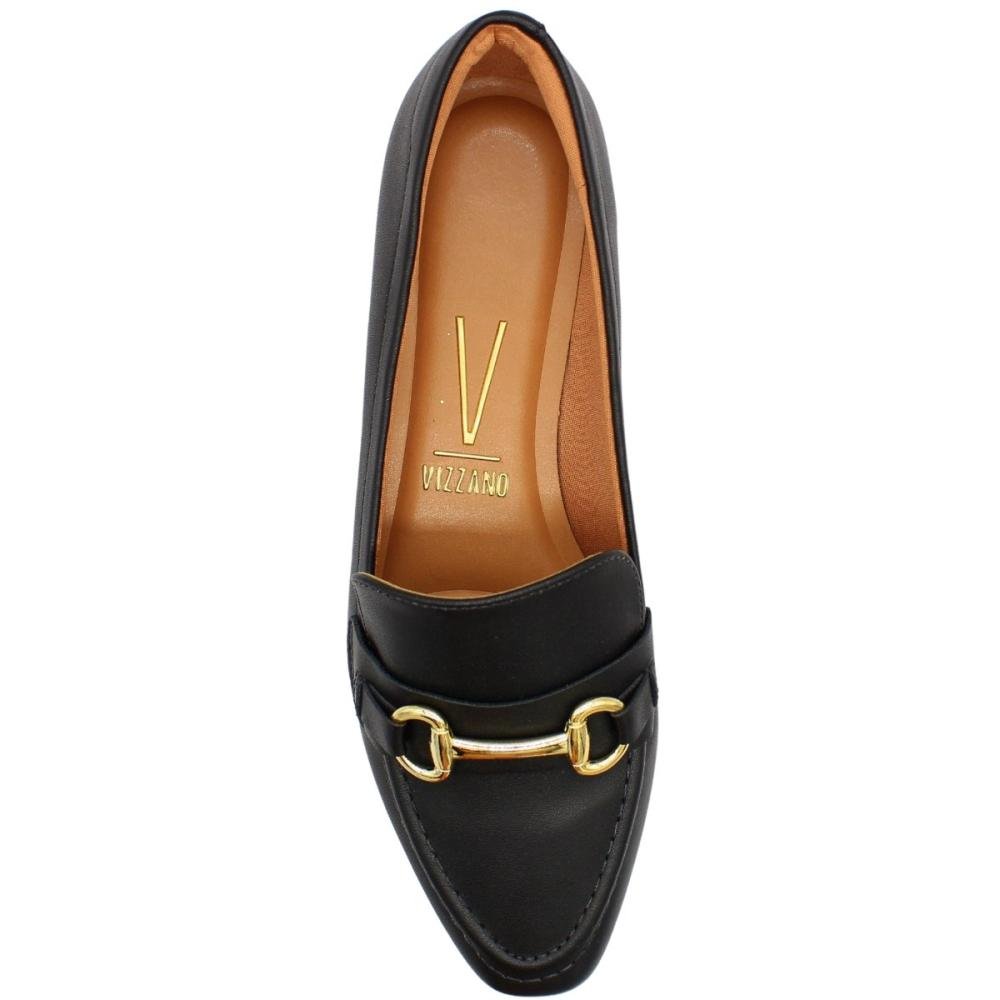 Sapatilha Vizzano Napa Fivela Feminina Preto 4