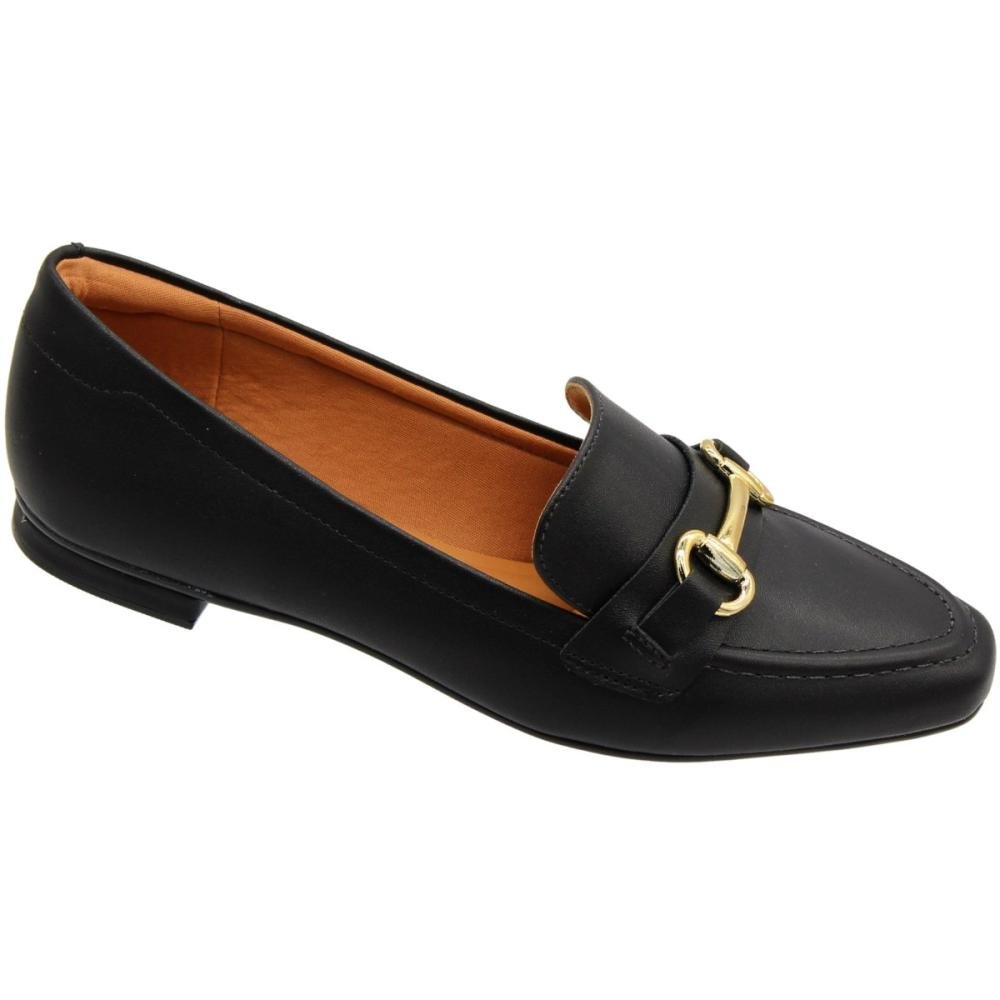 Sapatilha Vizzano Napa Fivela Feminina Preto 1