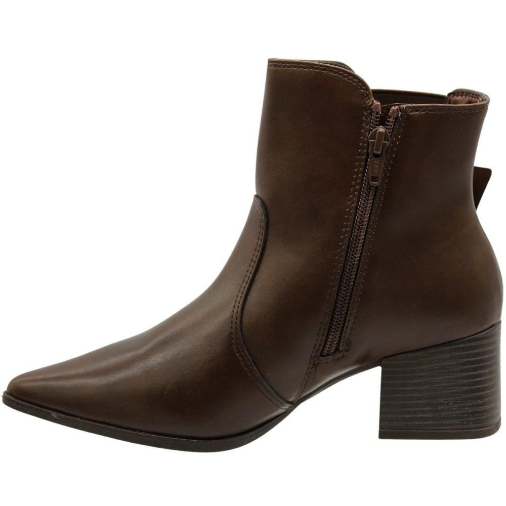 Bota Ramarim Austin Cano Curto Feminino Marrom 5