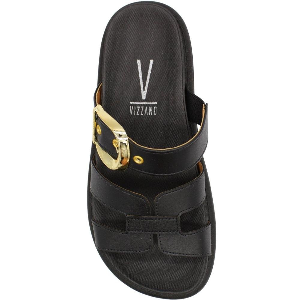 Tamanco Papete Vizzano Pelica Fivela Feminina Preto 4