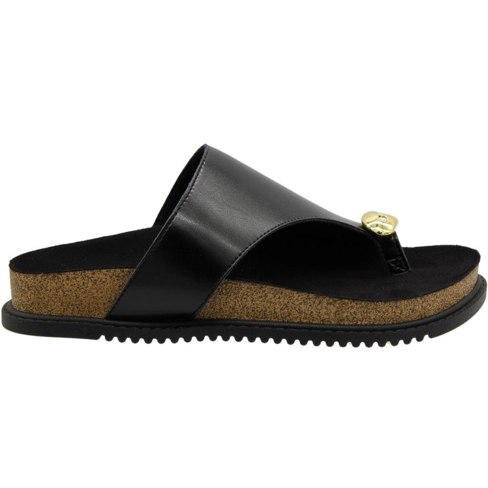 Tamanco Papete Beira Rio Madri Tratorado Feminino Preto 1