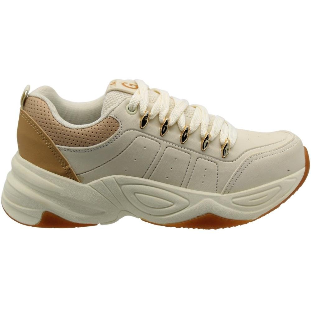 Tênis Casual Chunky Logus Atacadores Metalizados Feminino