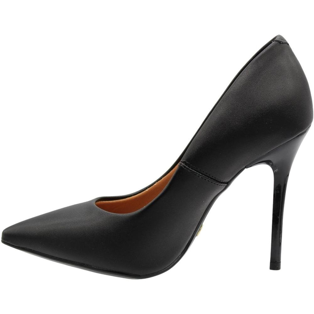 Scarpin Social Vizzano Pelica Salto Alto Feminino Preto 2