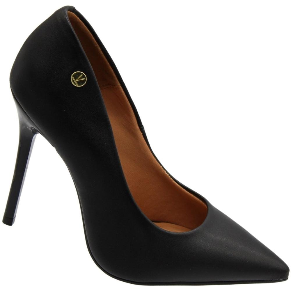 Scarpin Social Vizzano Pelica Salto Alto Feminino Preto 3