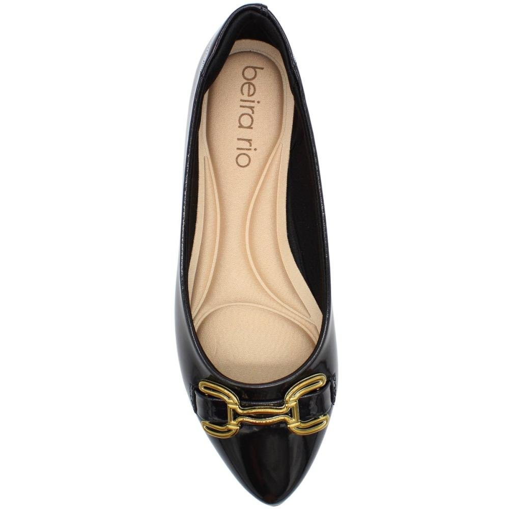 Sapatilha Beira Rio Fresh Neo Adorno Metalizado Feminino Preto 4