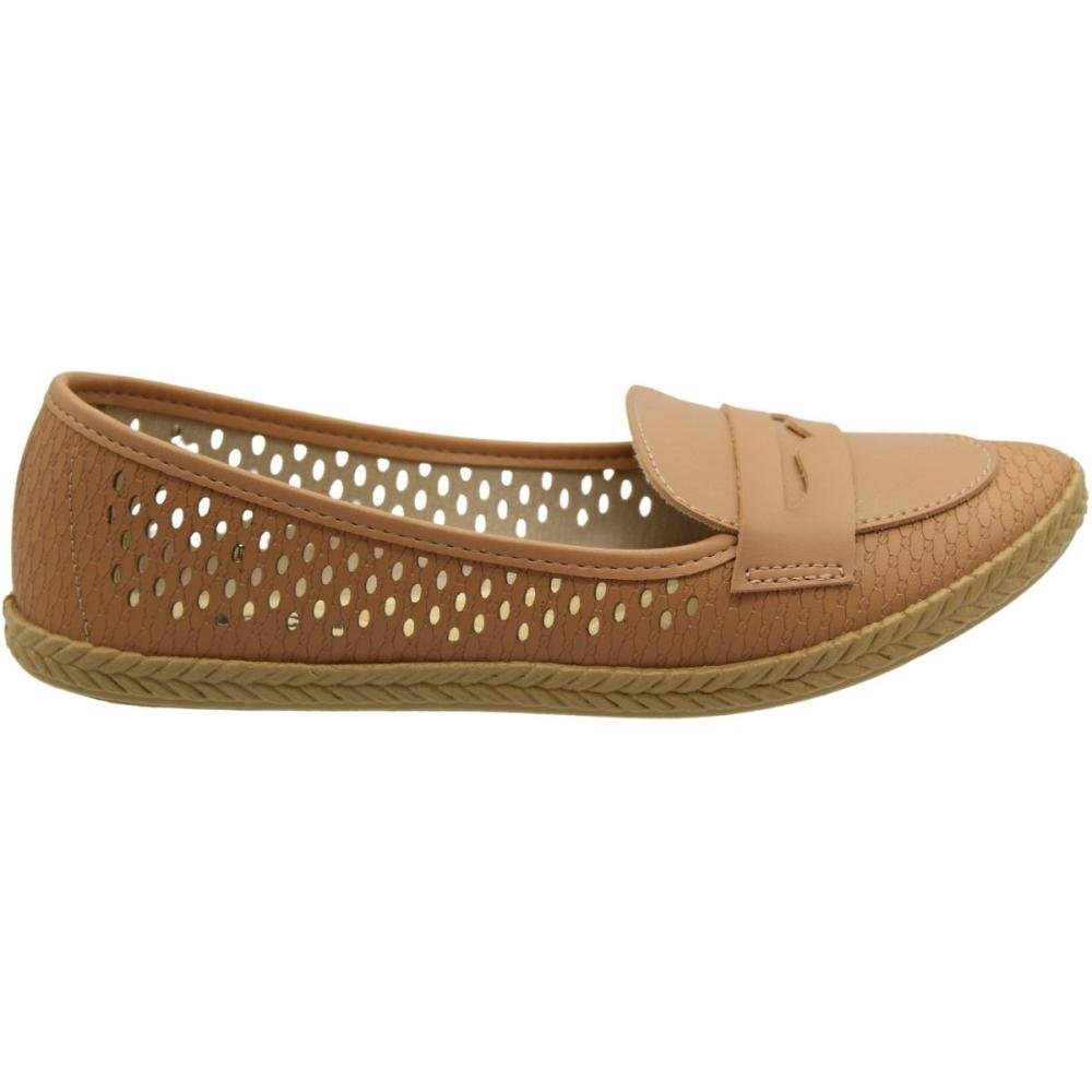 Sapatilha Moleca Entressola Tramada Furos Feminino