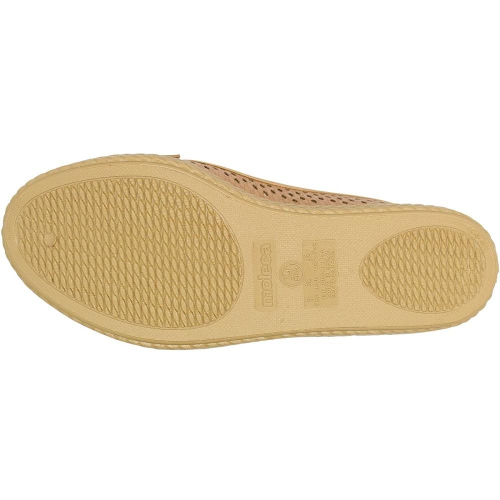 Sapatilha Moleca Entressola Tramada Furos Feminino Bege 5