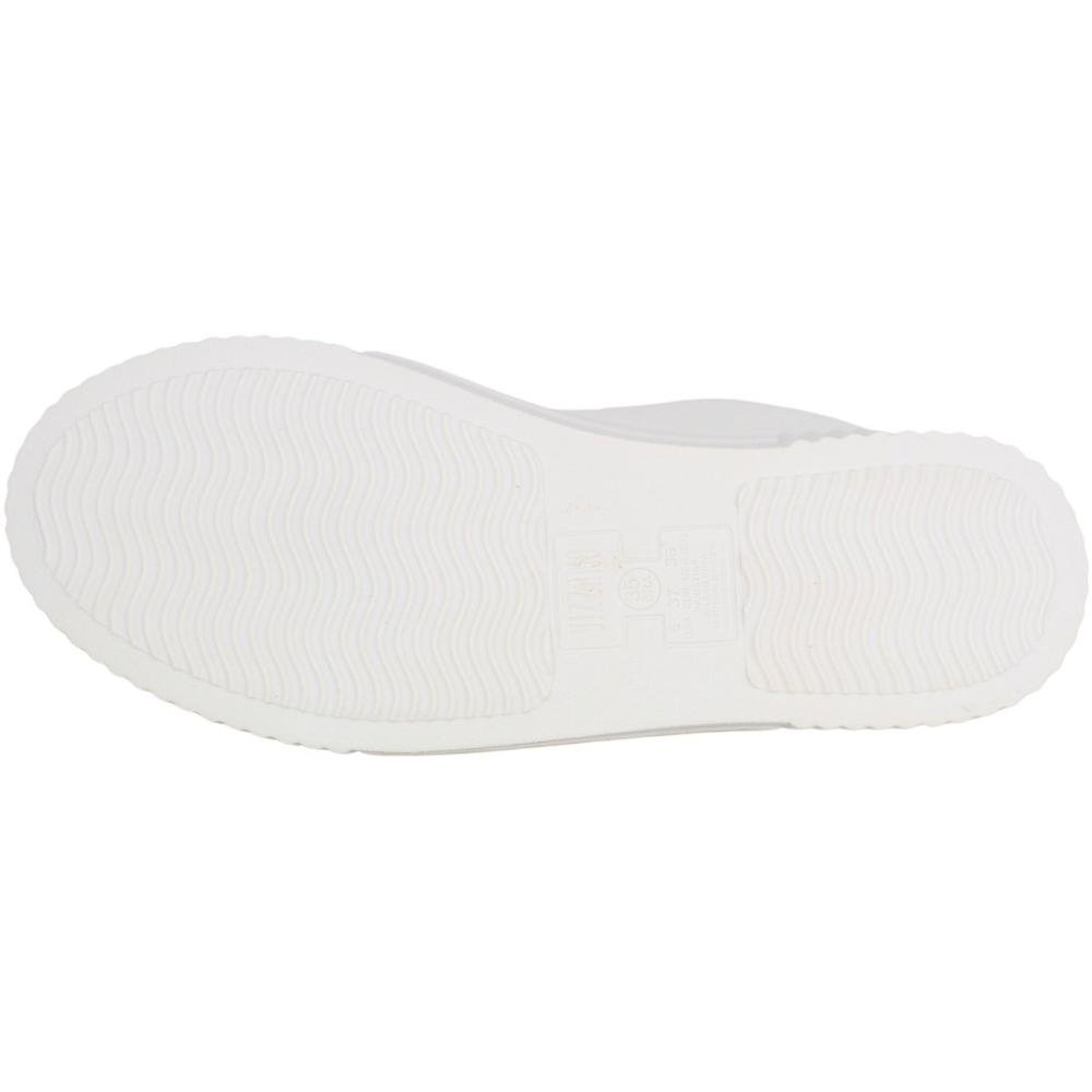 Tênis Casual Vizzano Elevado Furos Macio Feminino Branco 5