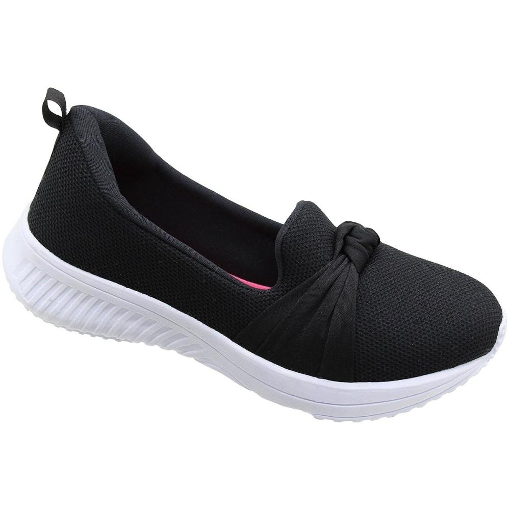 Tênis Slip On La Fitty Nózinho Esportivo Feminino Preto 3