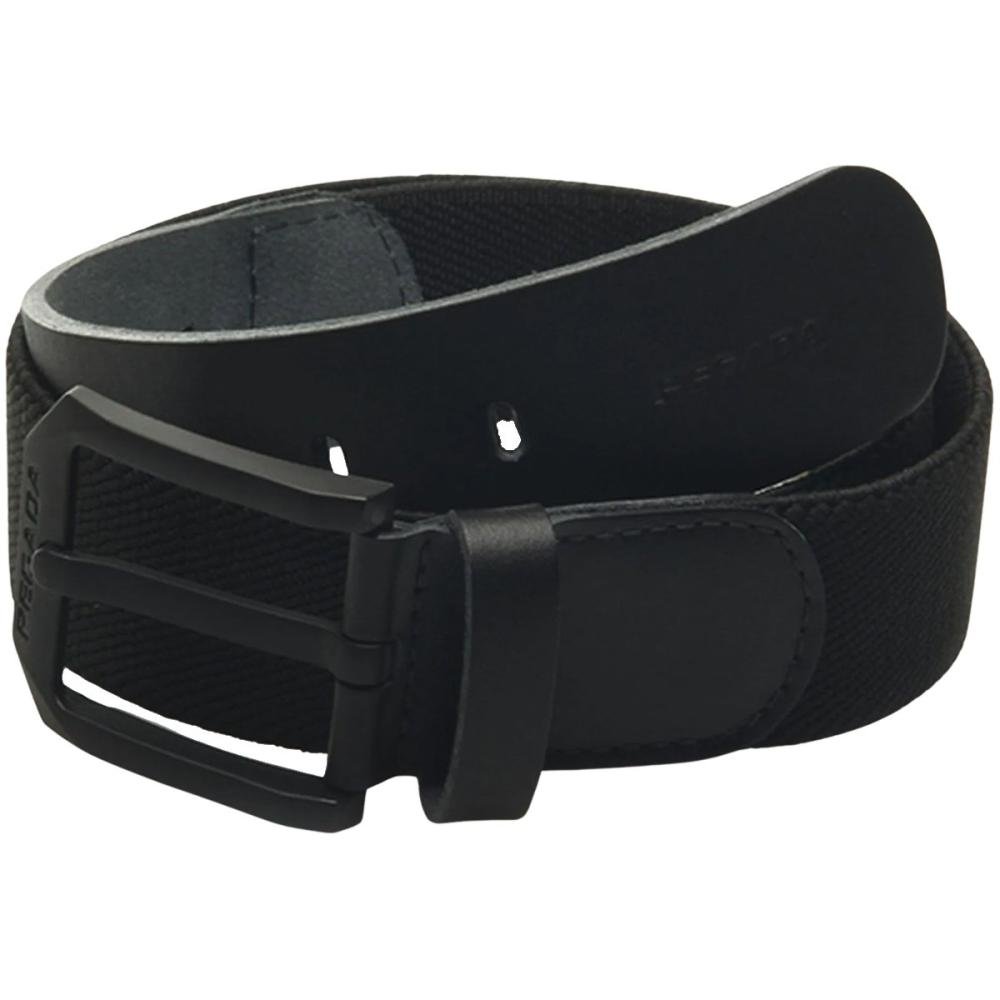 Cinto Casual Pegada Elástico Nylon Fivela Quadrada Masculino Preto 2