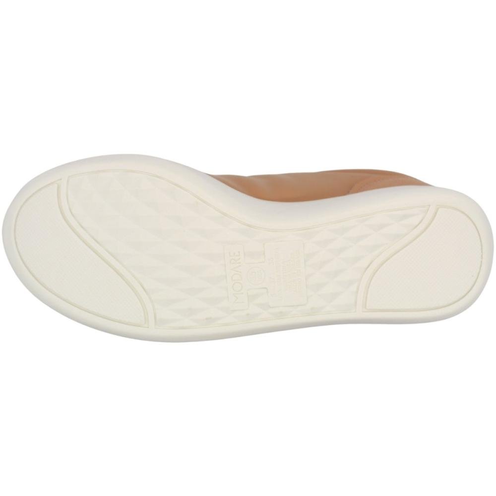 Tênis Casual Modare Ultra conforto Napa Floater Feminino Bege 5