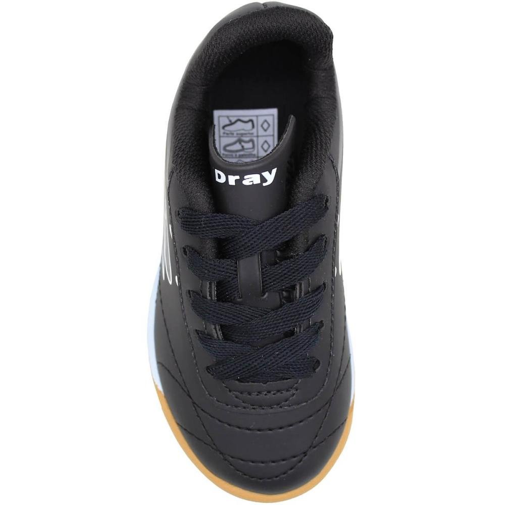 Chuteira Futsal Infantil Baby Dray Speedy Menino Preto 4