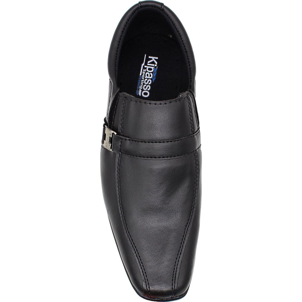 Sapato Social Kipasso S/Cadarço Estilo Conforto Masculino Preto 3