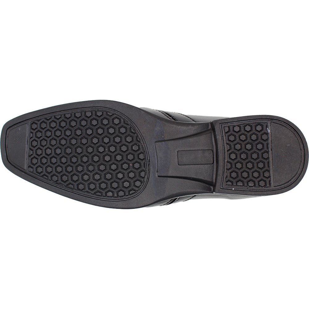 Sapato Social Kipasso S/Cadarço Estilo Conforto Masculino Preto 4