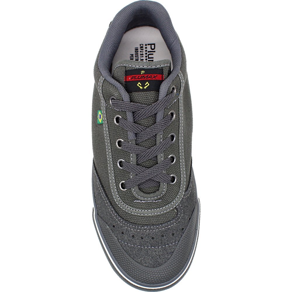 Chuteira Plumax Indoor Futsal Canvas Masculina Cinza 3