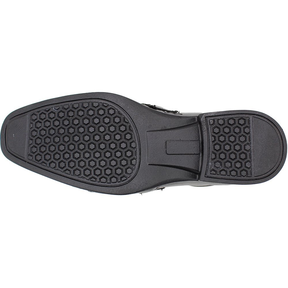 Sapato Social Kipasso Sem Cadarço Elástico Recortes Masculino Preto 5