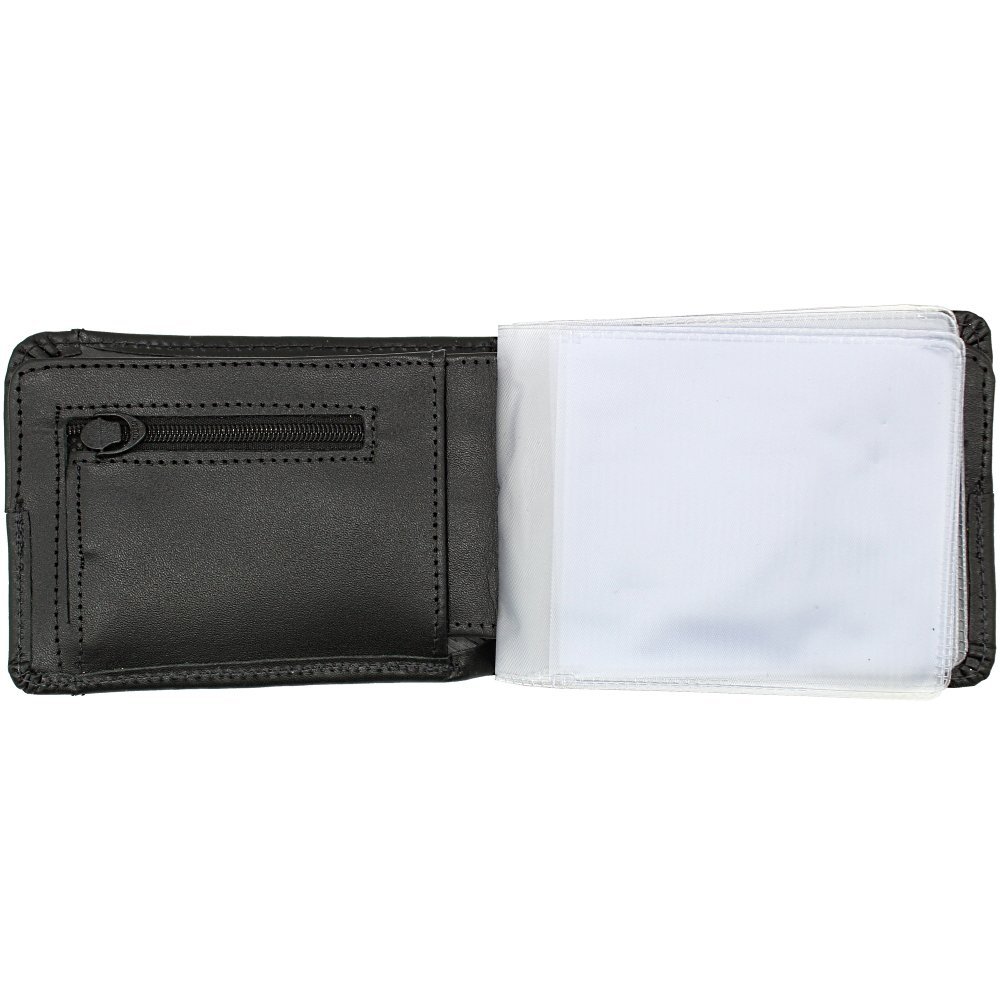 Carteira Executiva de Bolso D A Porta Documentos Moedas Masculina Preto 3
