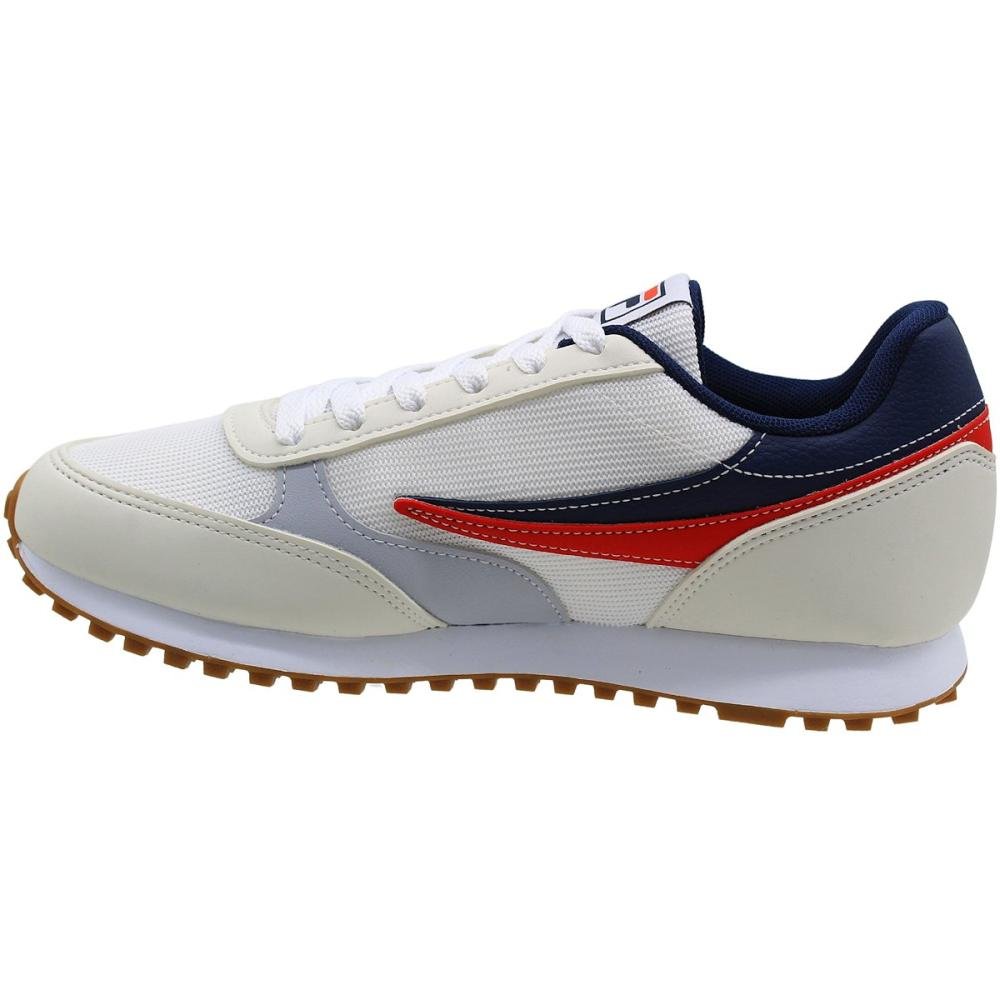 Tênis Casual Fila Renno Classic Masculino Branco/Azul/Vermelho 3