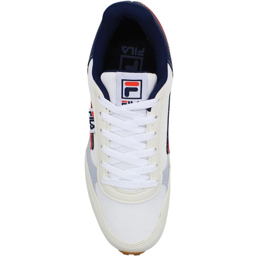 Tênis Casual Fila Renno Classic Masculino Branco/Azul/Vermelho 4