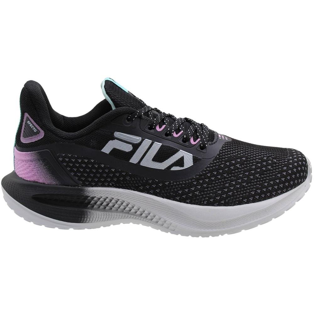 Tênis Fila Efecto Mesh Energized Caminhada Corrida Feminino Preto 2