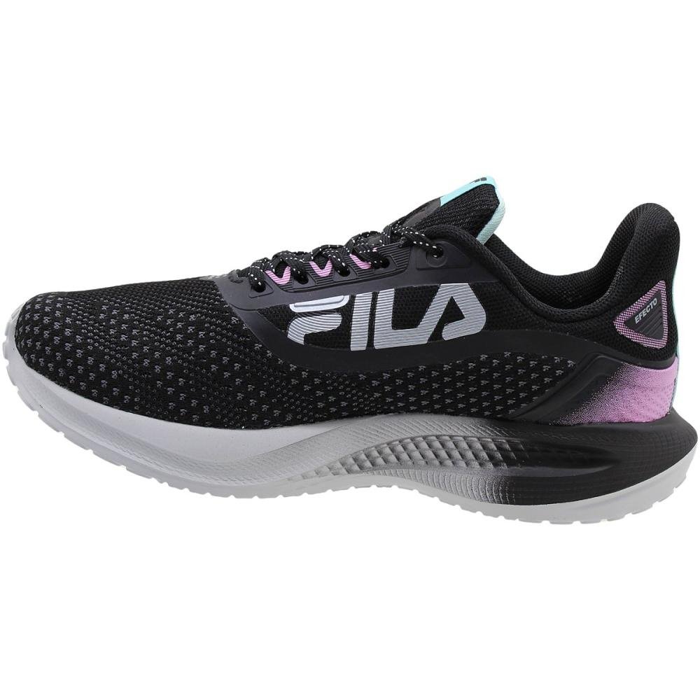 Tênis Fila Efecto Mesh Energized Caminhada Corrida Feminino Preto 3