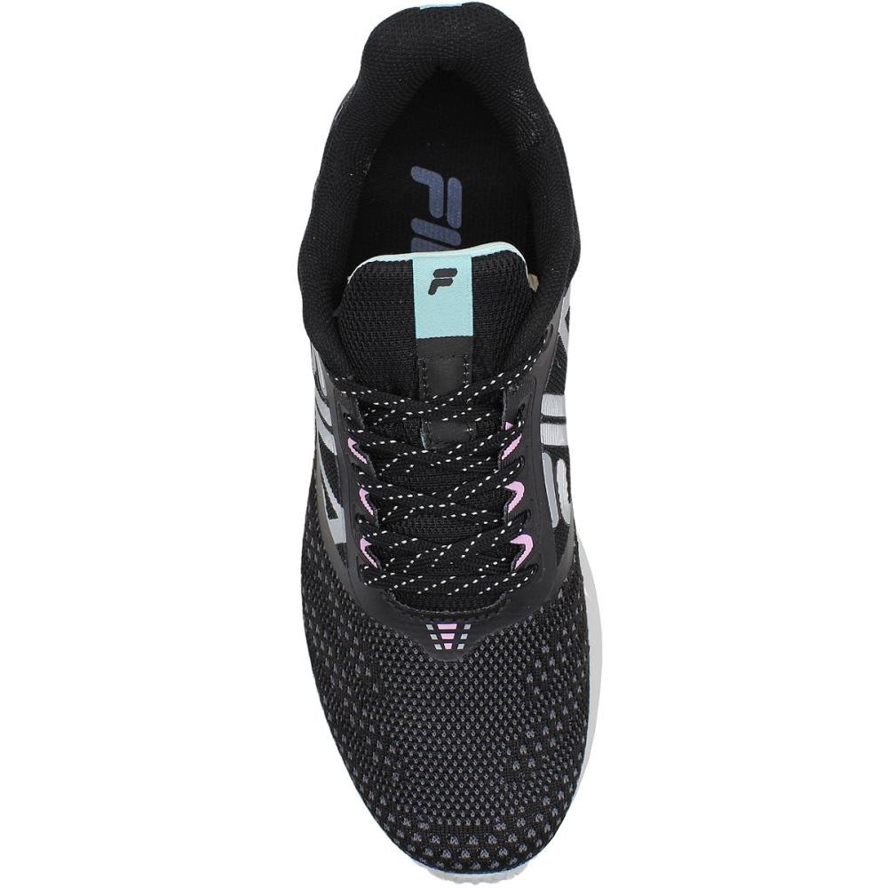 Tênis Fila Efecto Mesh Energized Caminhada Corrida Feminino Preto 4