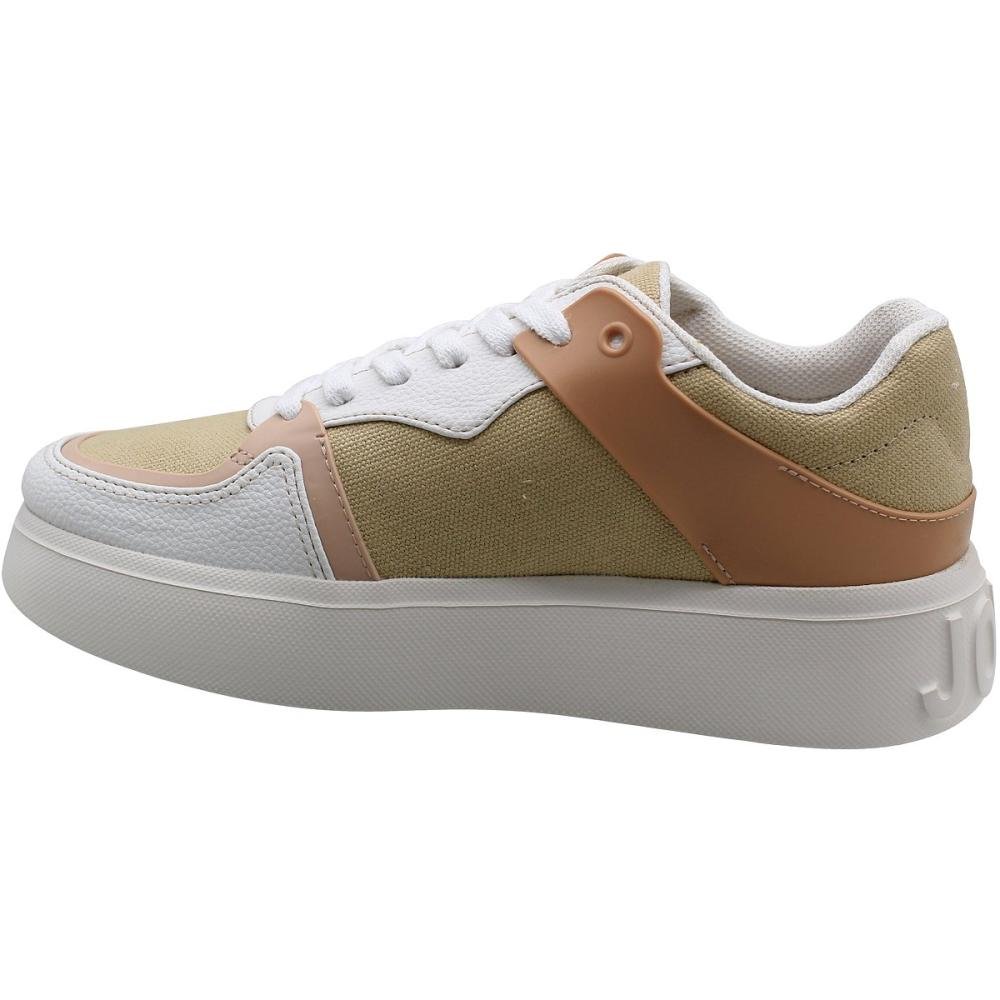 Tênis Casual Flatform Petit Jolie Star Logomania Feminino  Bege 3