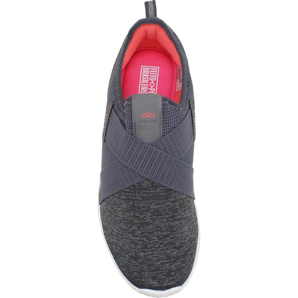 Tênis Casual Olympikus Easy 2 Calce Fácil Feminino Cinza 4