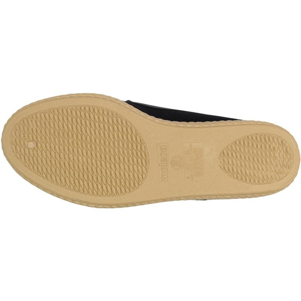 Sapatilha Mocassim Moleca Napa Sider Tramado Feminino Preto 5