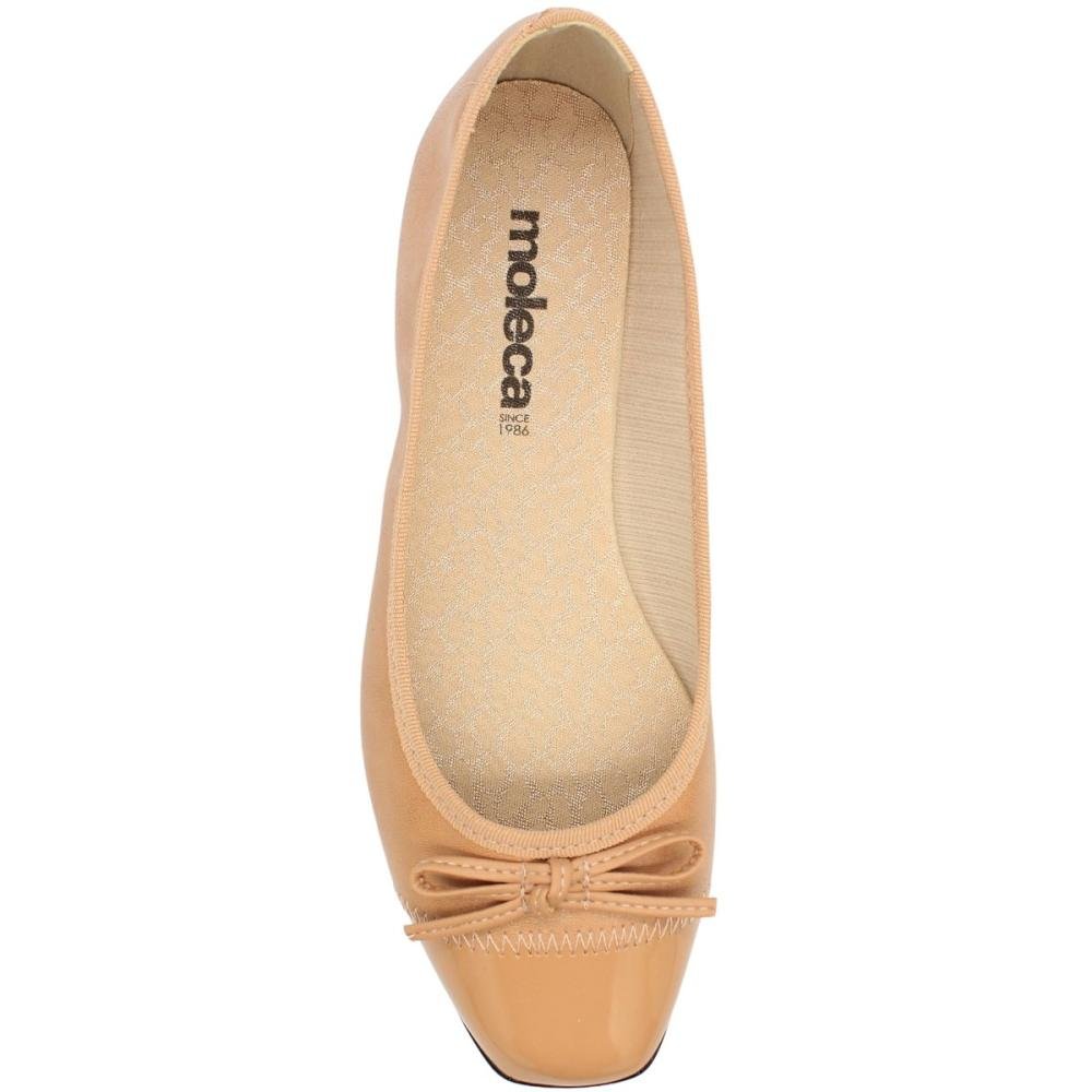Sapatilha Moleca Laço Fino Napa Blur Feminina Bege 4