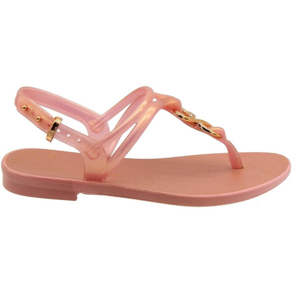 Sandália de Dedo Infantil Juvenil Grendha Bela Amar Menina Rosa 2