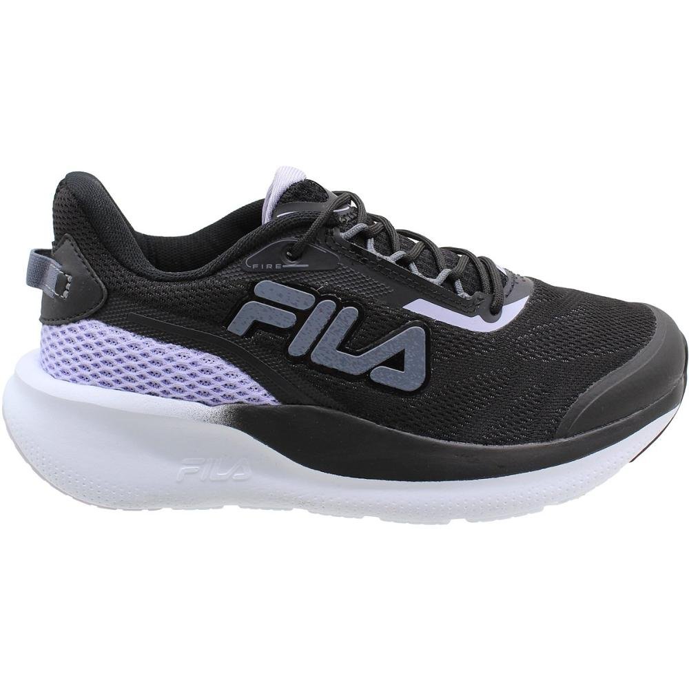 Tênis Fila Fire Esportivo Robusto Energized Rubber Feminino Preto 2