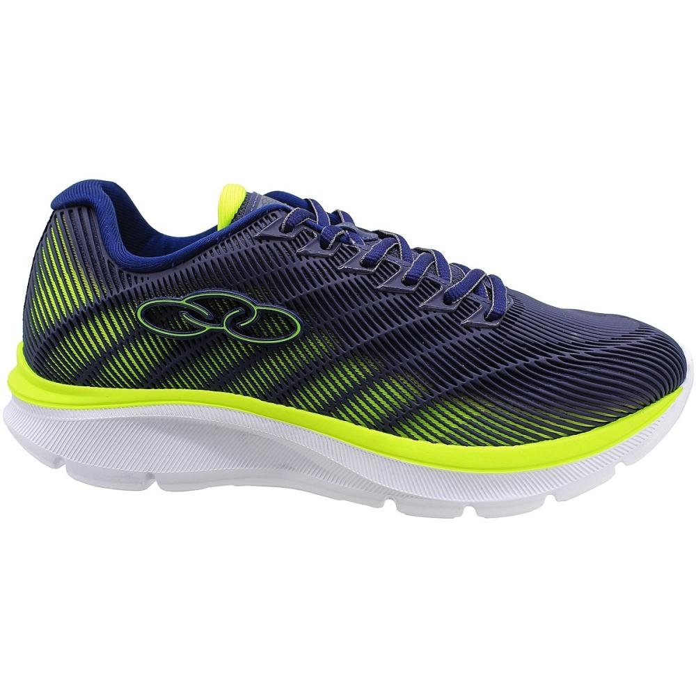 Tênis Juvenil Olympikys Venum Esportivo Cadarço Masculino Azul/Verde 2