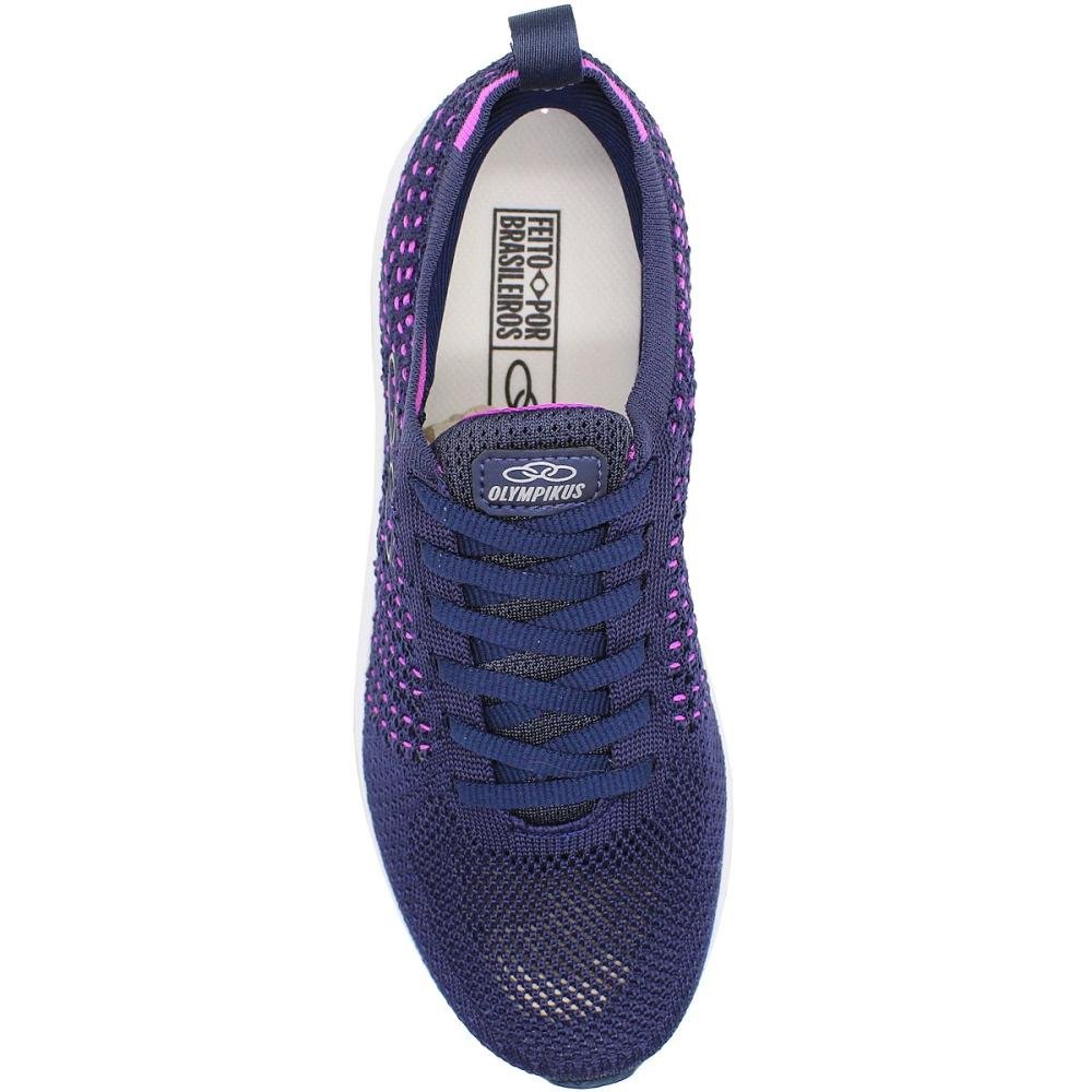 Tênis Olympikus Vest Esportivo Knit Gripper Caminhada Feminino Azul 4