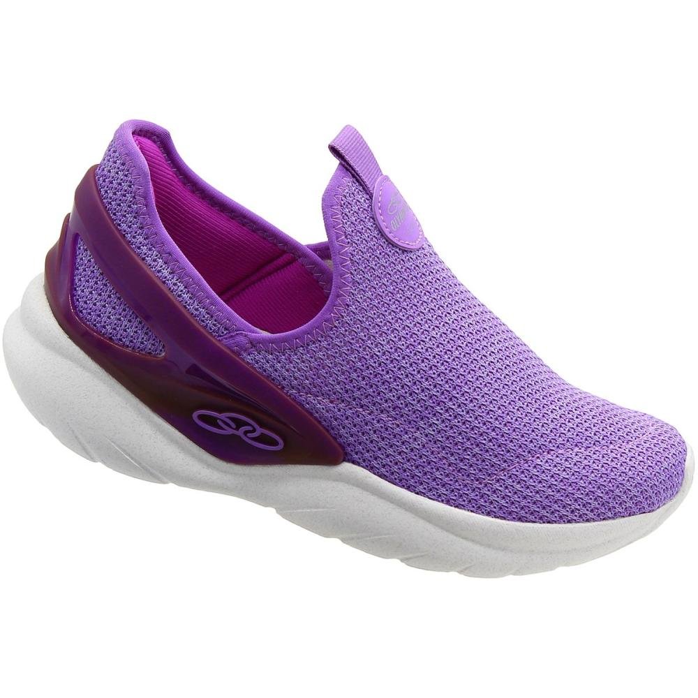 Tênis Sem Cadarço Infantil Olympikus Iconic Juvenil Menina Roxo 1