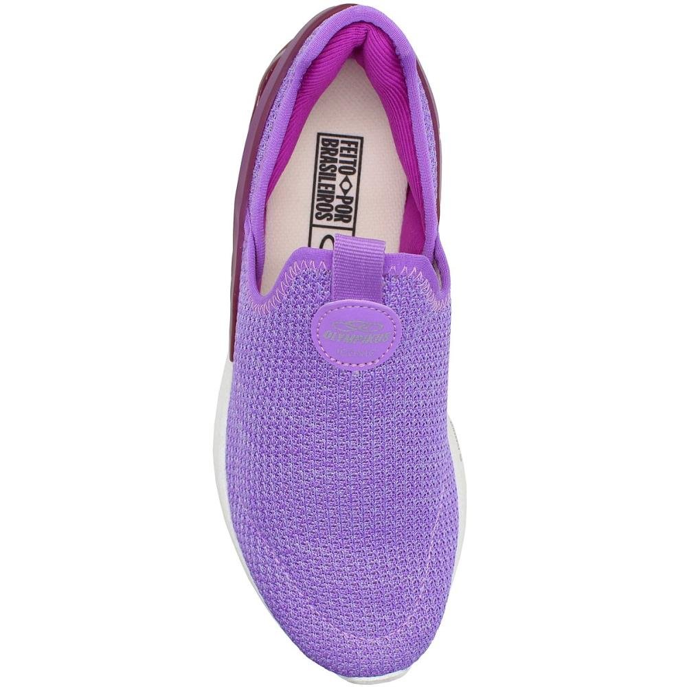 Tênis Sem Cadarço Infantil Olympikus Iconic Juvenil Menina Roxo 4