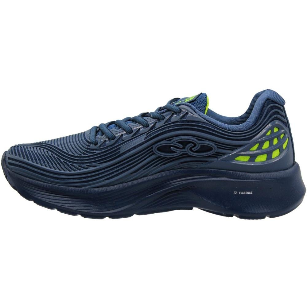 Tênis Olympikus Fluir Cover Grid Relevo Esportivo Masculino Azul 2