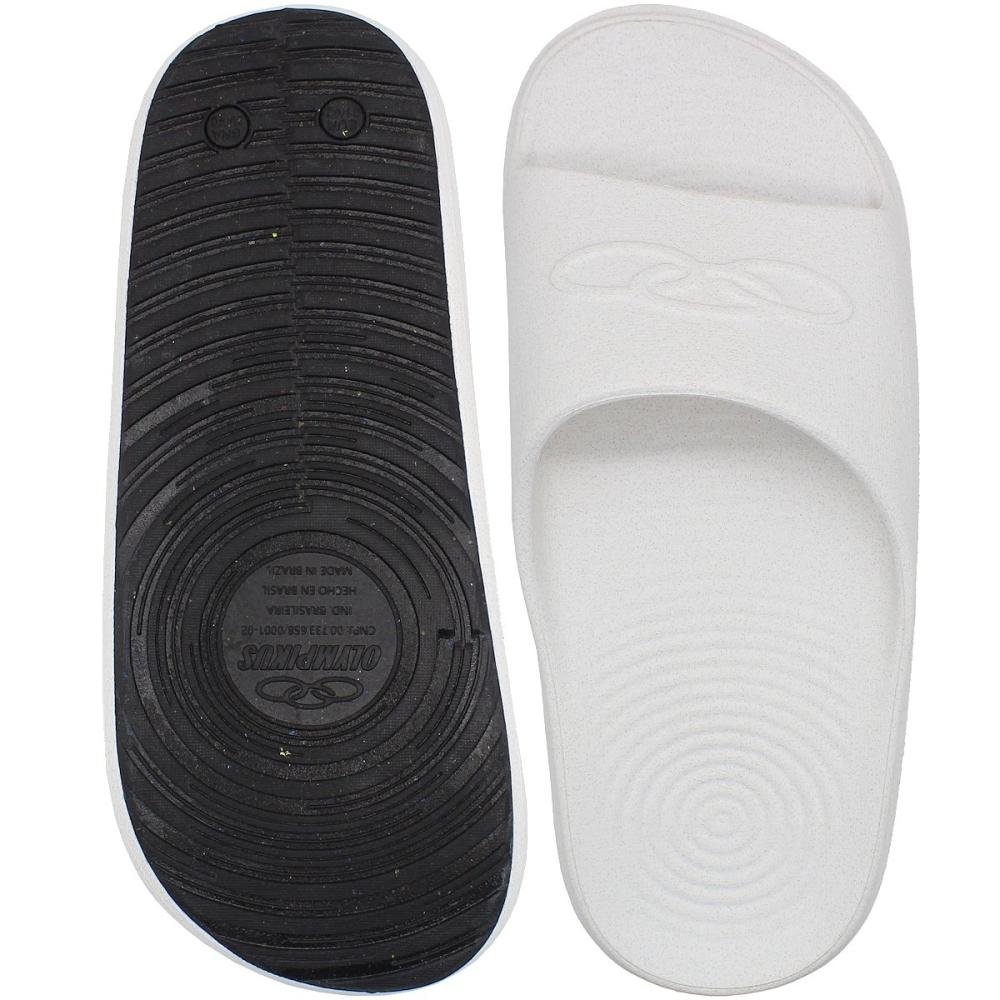 Chinelo Slide Olympikus Sereno Eleva+ Conforto Unissex Branco 3