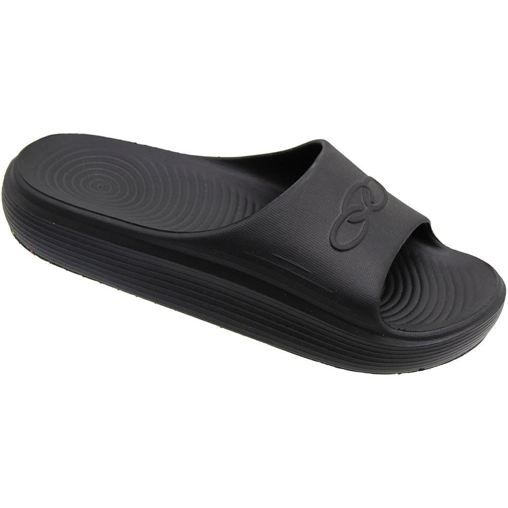 Chinelo Slide Olympikus Sereno Eleva+ Conforto Unissex Preto 2