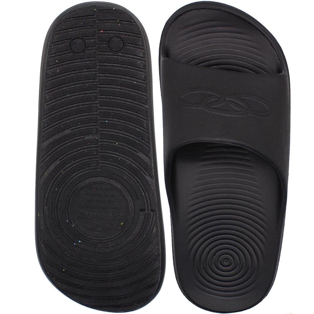 Chinelo Slide Olympikus Sereno Eleva+ Conforto Unissex Preto 3