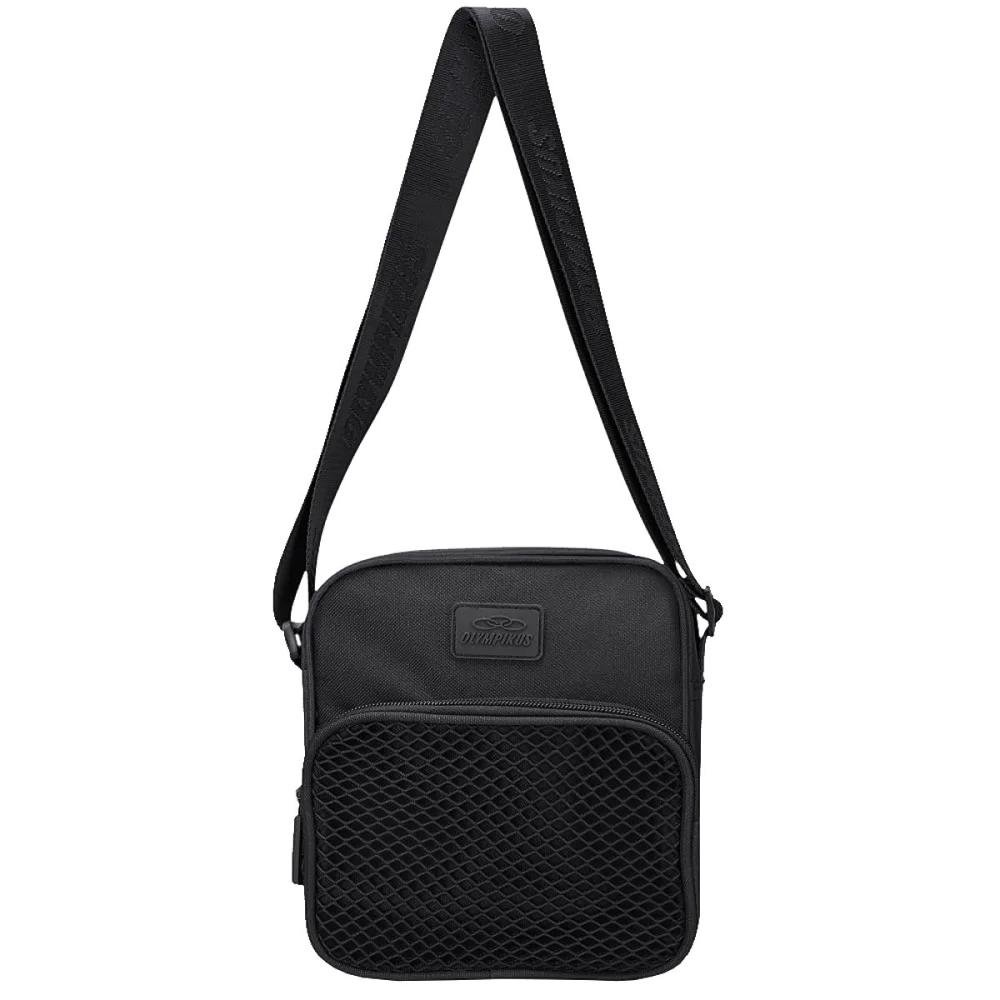Bolsa Pochete Transversal Olympikus Shoulder Bag Tiracolo Unissex Preto 2