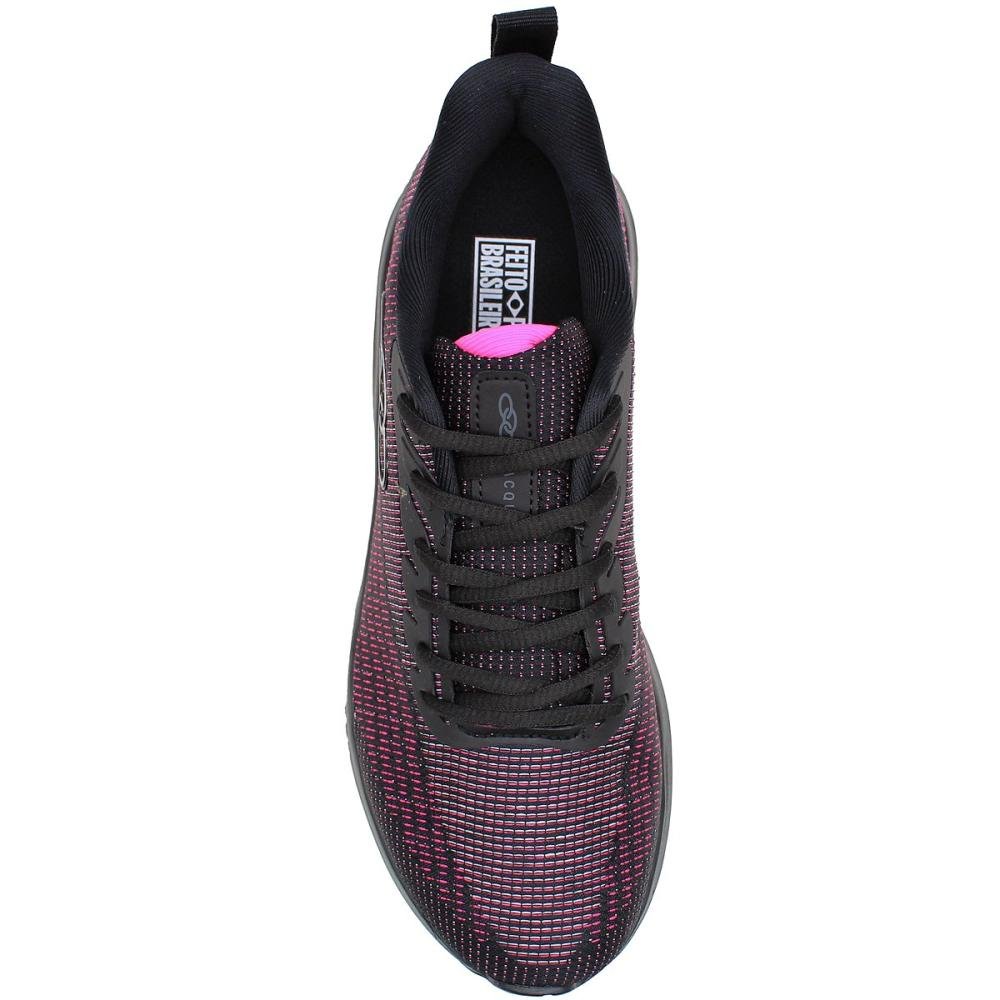 Tênis de Caminhada Olympikus Acqua Jacquard Treino Feminino Preto/Rosa 4