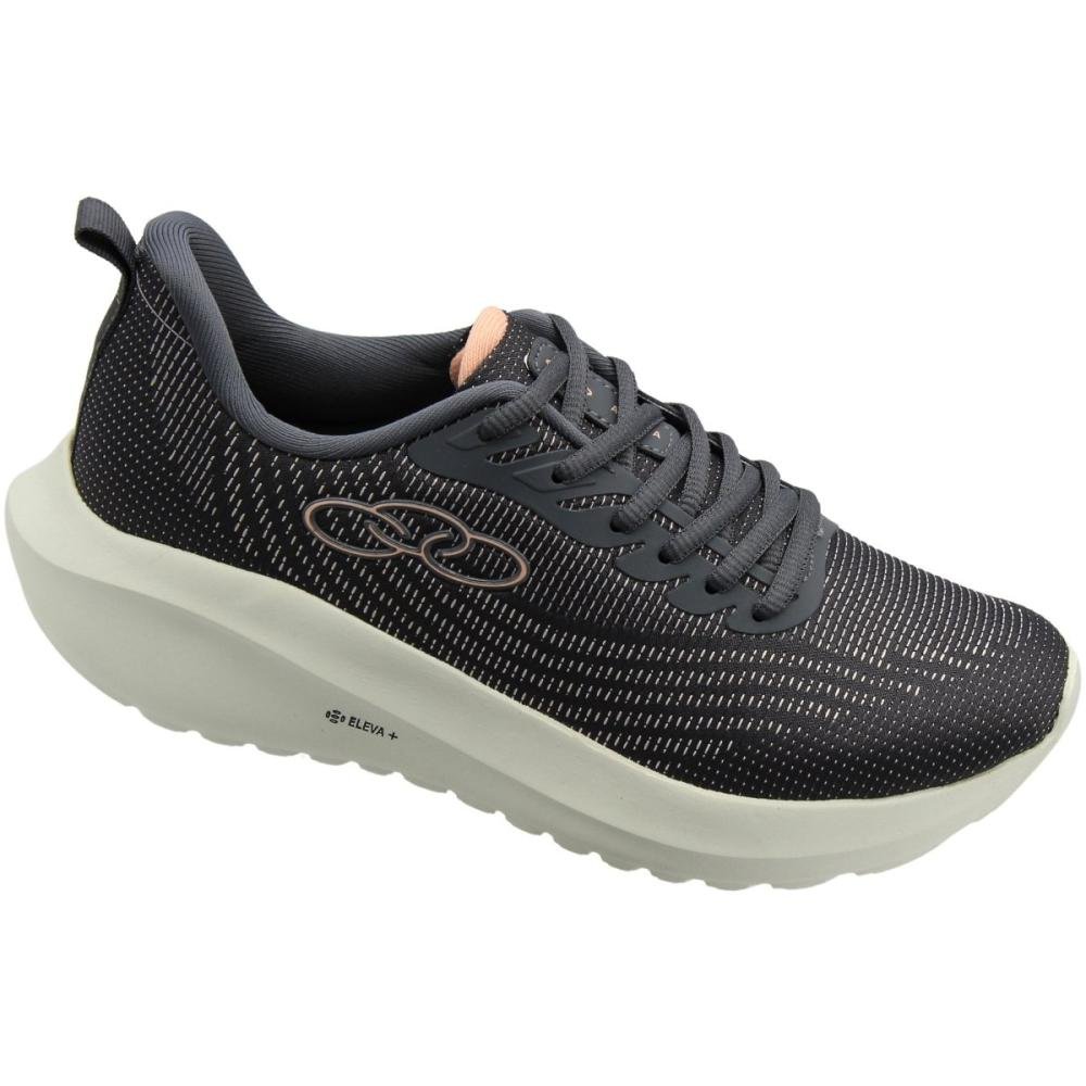 Tênis de Caminhada Olympikus Acqua Jacquard Treino Feminino Cinza 2