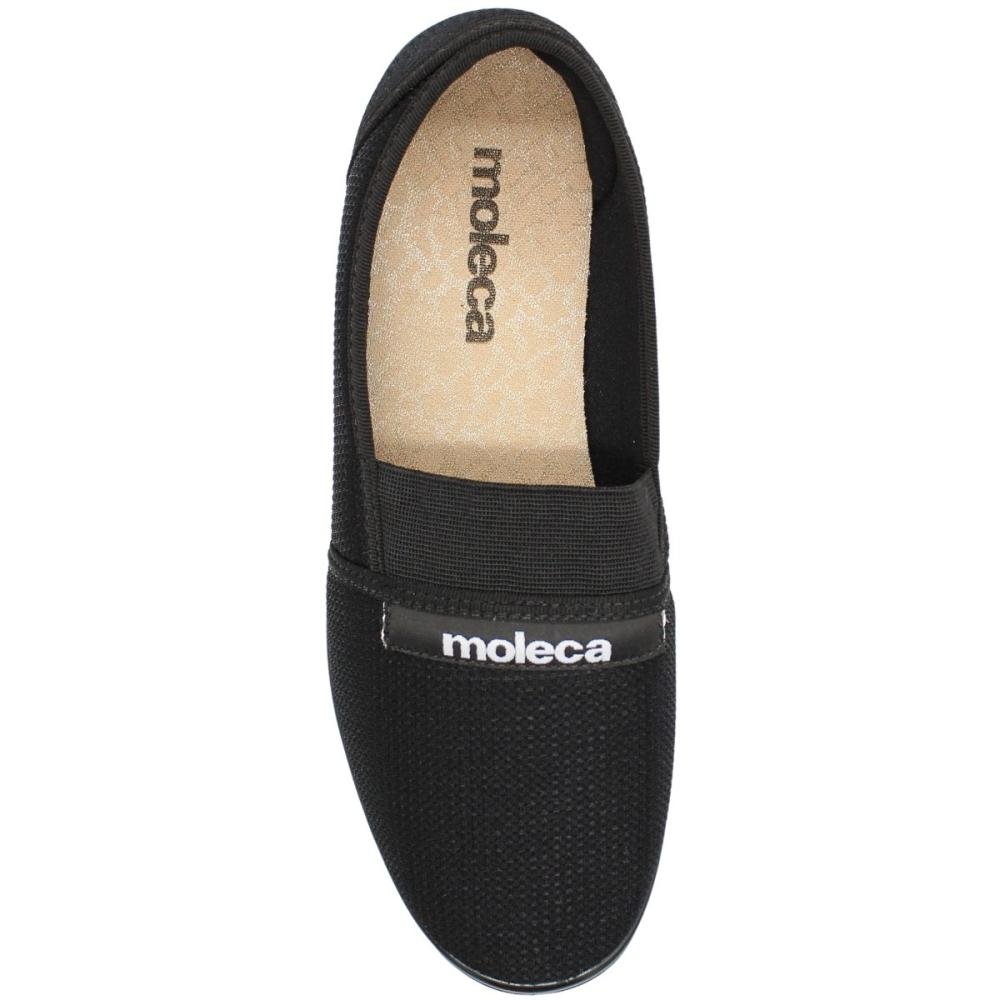 Sapatilha Moleca Tecido Nante Elástica Feminina Preto 4