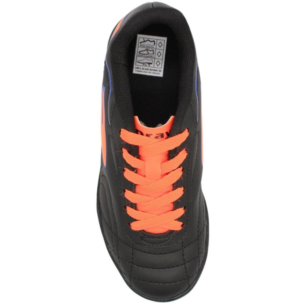Chuteira Infantil Futsal Dray Spedy JR Indoor Menino Preto 4