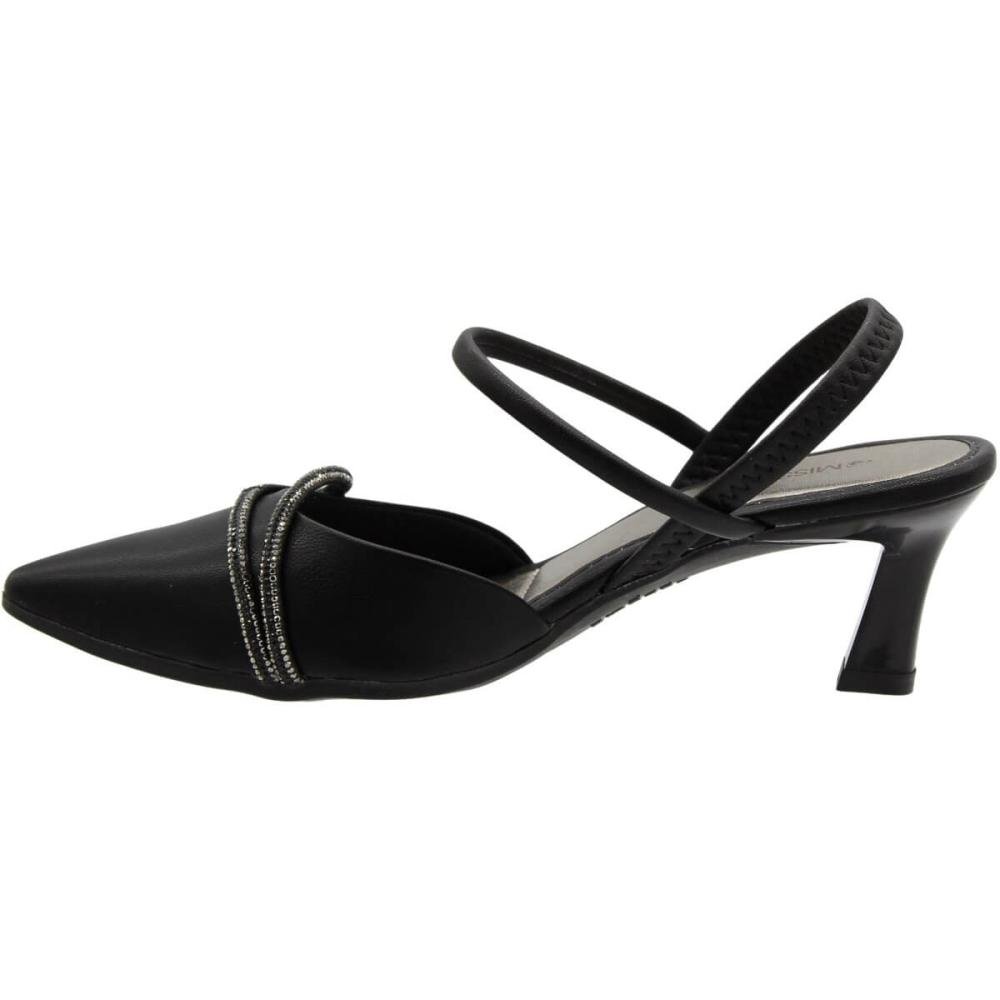 Sapato Scarpin Mississipi Tiras Finas Strass Feminino Preto 2