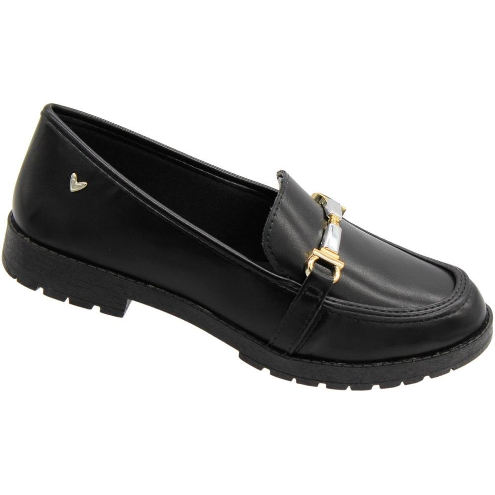 Sapatilha Mocassim Mississipi Napa Galbani Adorno Metálico Feminino Preto 3